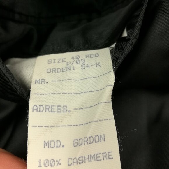 Jos A Bank Cashmere Sport Coat 40R Black Blazer Jacket - Picture 6 of 11